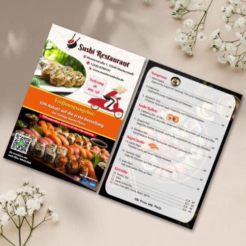 flyer modern restaurant