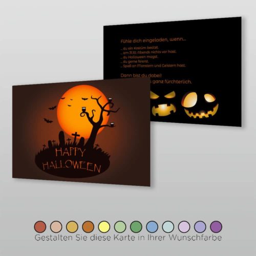 Hallweenskarte A6q 2s Matana