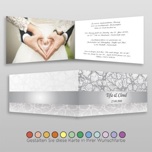 Hochzeitskarte Nora D-4S