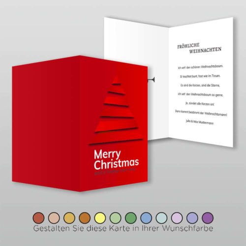 Weihnachtskarte A6h 4s Cassy