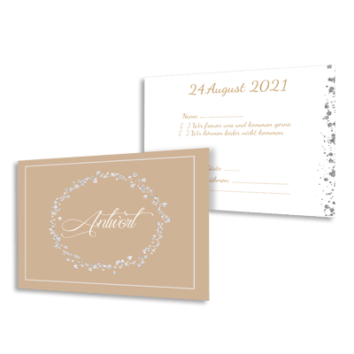antwortkarte kat hochtzeit Antwortkarten zur Hochzeit